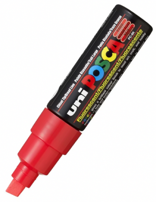 POSCA PC 8K Paint Marker Fluoro Red