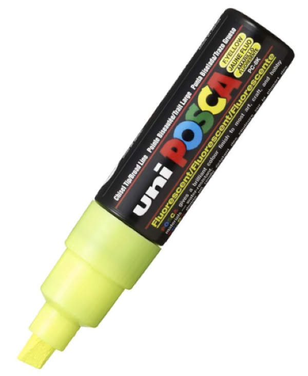POSCA PC 8K Paint Marker Fluoro Yellow