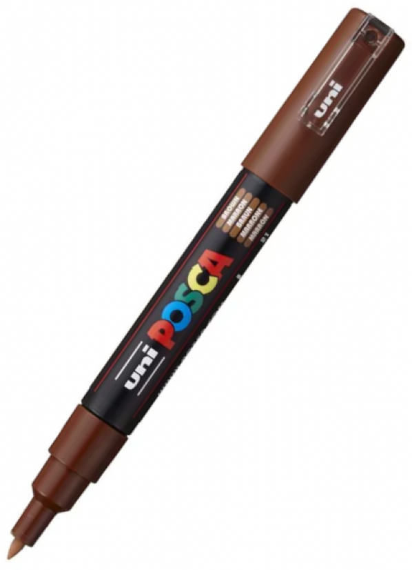 POSCA PC 1M Paint Marker Brown — Pulp Addiction