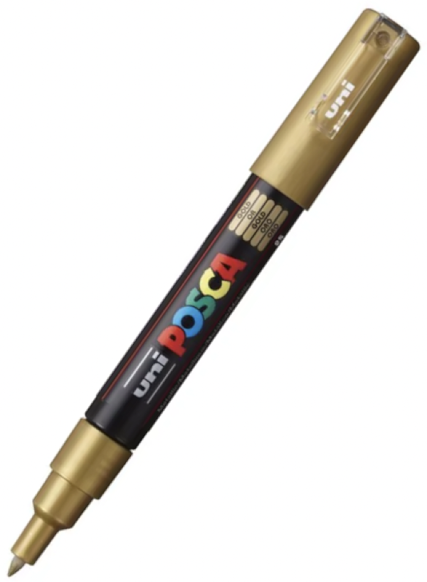 POSCA PC 1M Paint Marker Gold