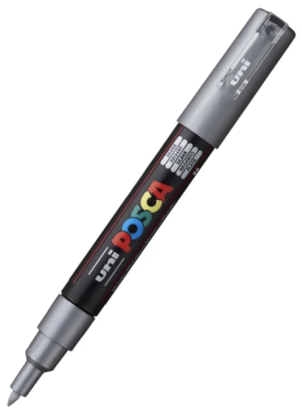 POSCA PC 1M Paint Marker Silver — Pulp Addiction