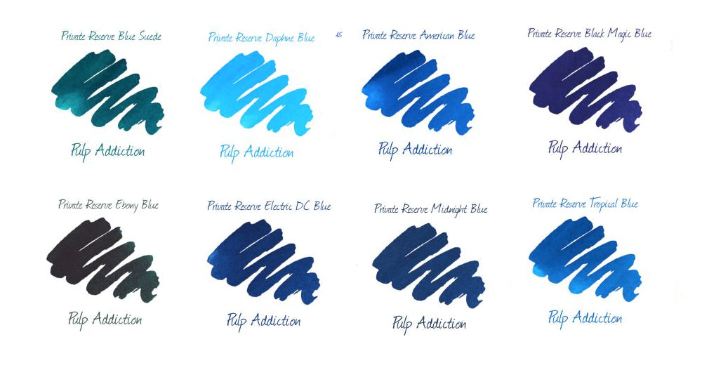 Private Reserve Blues Ink Sample Package (8)