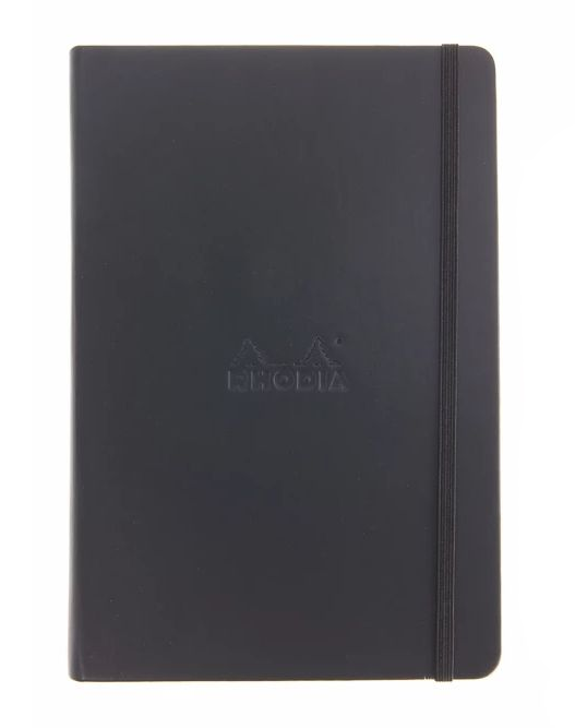 Rhodia A5 Webnotebook - Black, Dot Grid