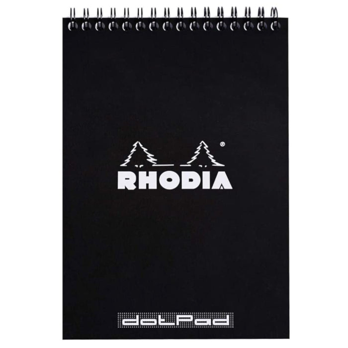 Rhodia No. 16 Notepad Wirebound - Black, Dotted