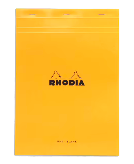 Rhodia No. 18 Notepad - Orange, Blank