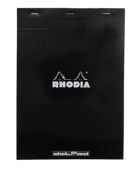 Rhodia No. 18 Notepad - Black, Dotted