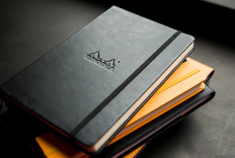 Rhodia A5 Webnotebook - Black, Dot Grid