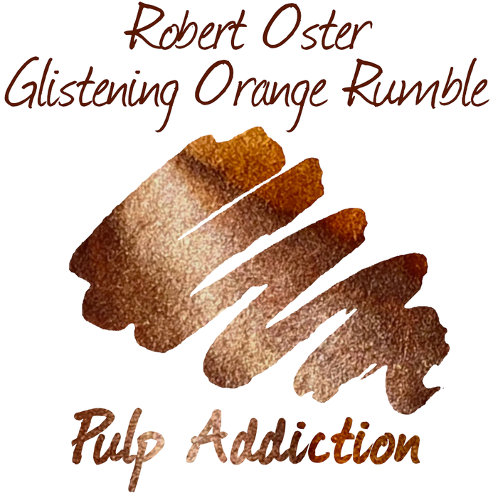 Robert Oster Glistening Orange Rumble - 2ml Sample