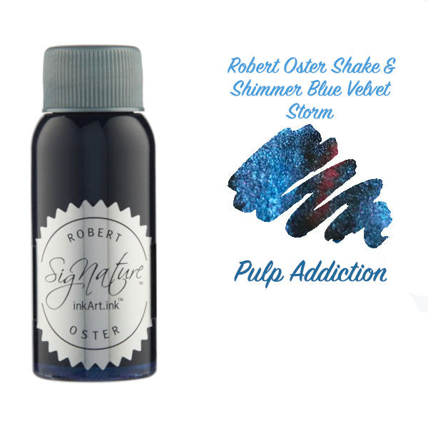 Robert Oster Shake 'N' Shimmy Ink - Blue Velvet Storm 50ml