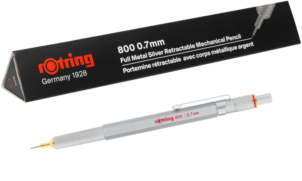 Rotring Mechanical Pencil - 800 Silver 0.7mm