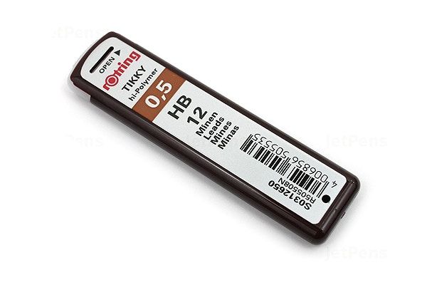 Rotring Tikky Mechanical Pencil - 0.5mm Black with Leads and Eraser