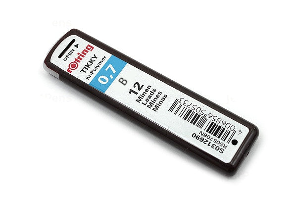 Rotring Tikky Hi-Polymer Pencil Lead - 0.7 mm - B