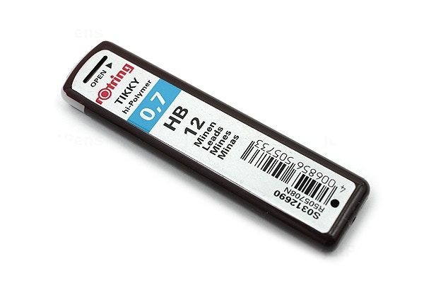 Rotring Tikky Mechanical Pencil - 0.7mm Black with Leads and Eraser