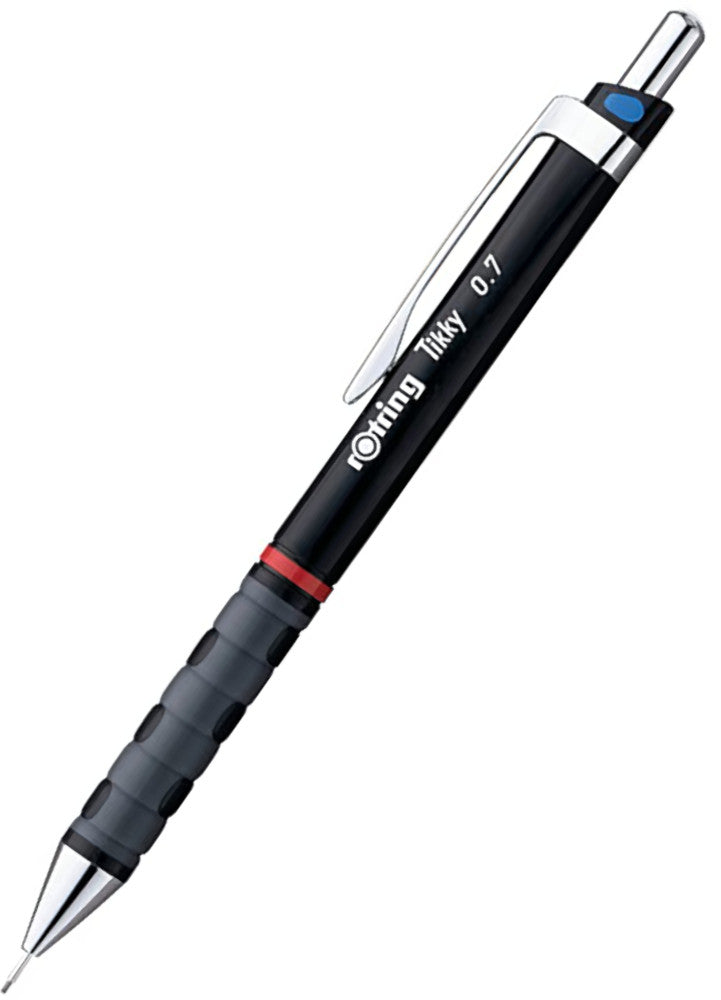 Rotring Tikky Mechanical Pencil - 0.7mm Black with Leads and Eraser