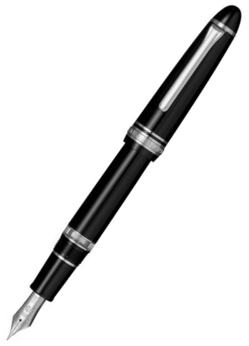 Sailor 1911S Fountain Pen - Black RT - MF