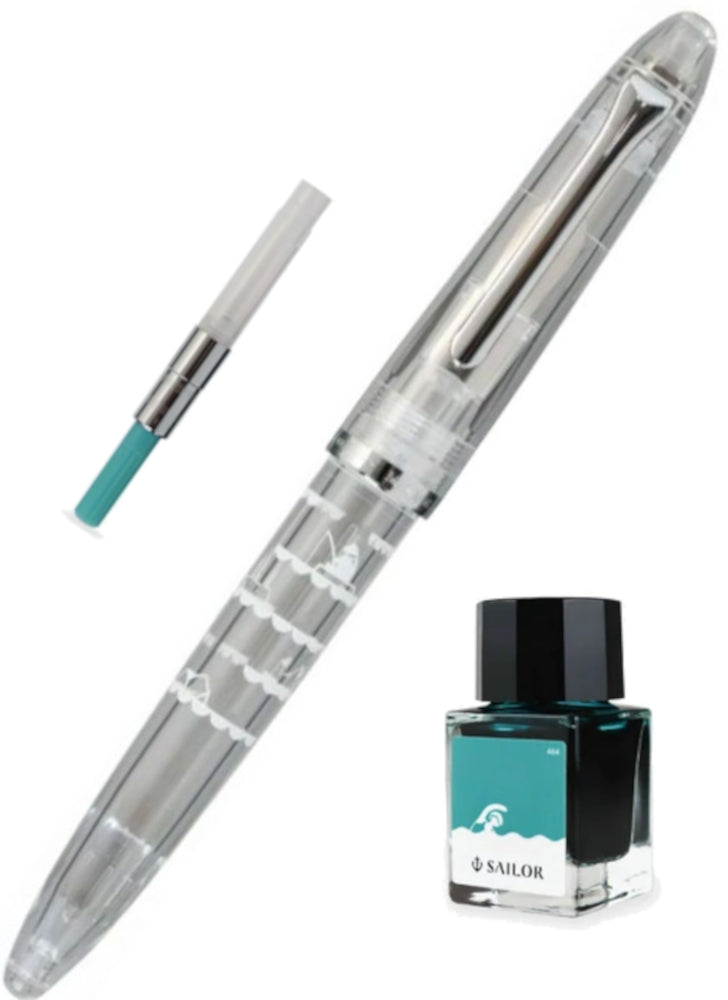 Sailor Minamo Fountain Pen Set - Crawl (M)