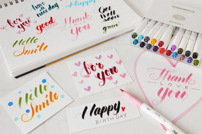 Sailor Shikiori Brush Pen - 5 Colour Spring Set