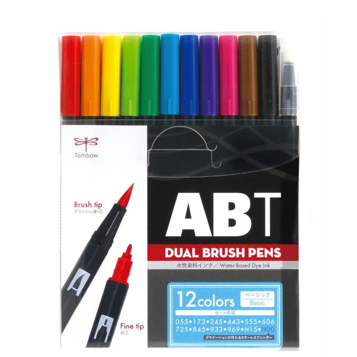 Tombow AB-T12CBA Basic 12pc Brush Set