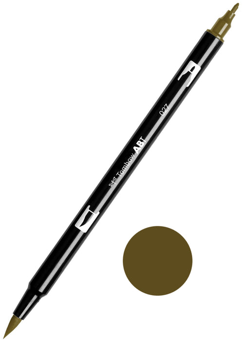 Tombow ABT-027 Dark Ochre Dual Brush Pen