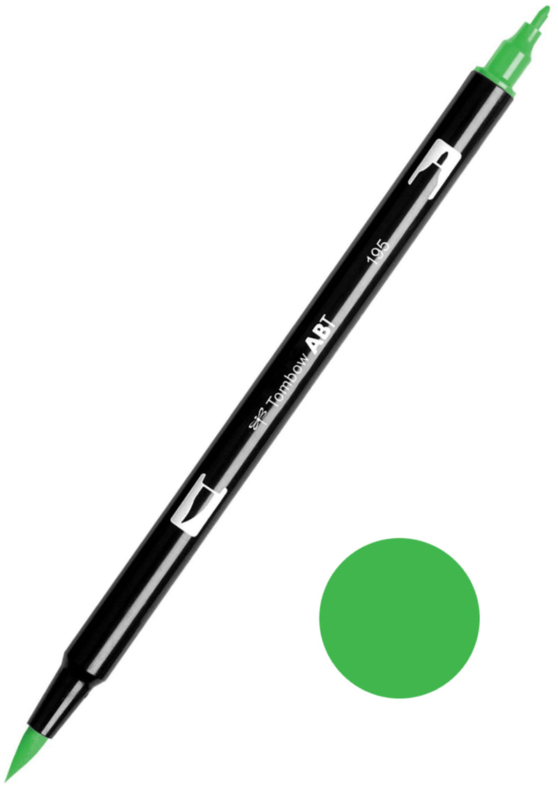 Tombow ABT-195 Light Green Dual Brush Pen
