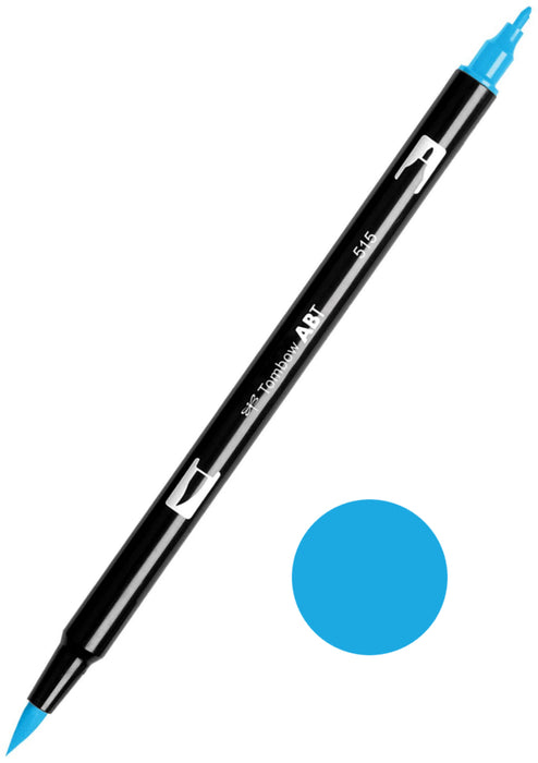 Tombow ABT-515 Light Blue Dual Brush Pen