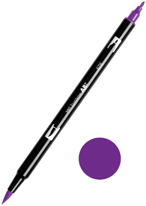 Tombow ABT-676 Royal Purple Dual Brush Pen
