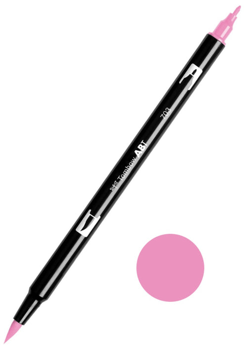 Tombow ABT-703 Pink Rose Dual Brush Pen