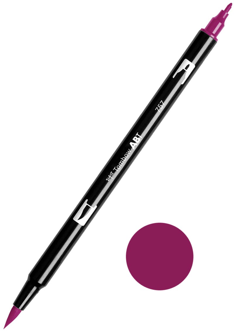 Tombow ABT-757 Port Red Dual Brush Pen