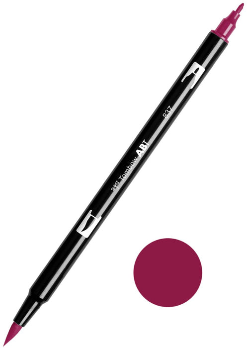 Tombow ABT-837 Wine Red Dual Brush Pen