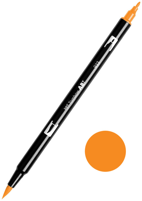 Tombow ABT-933 Orange Dual Brush Pen