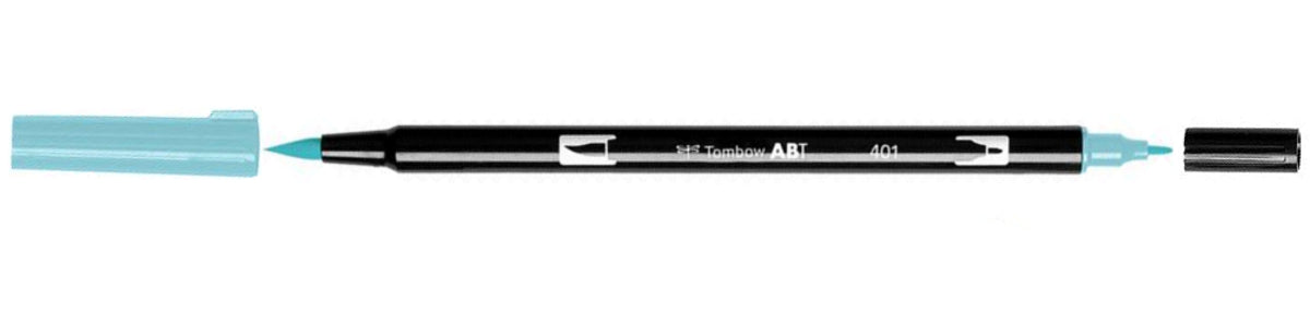 Tombow ABT-401 Aqua Blue Dual Brush Pen
