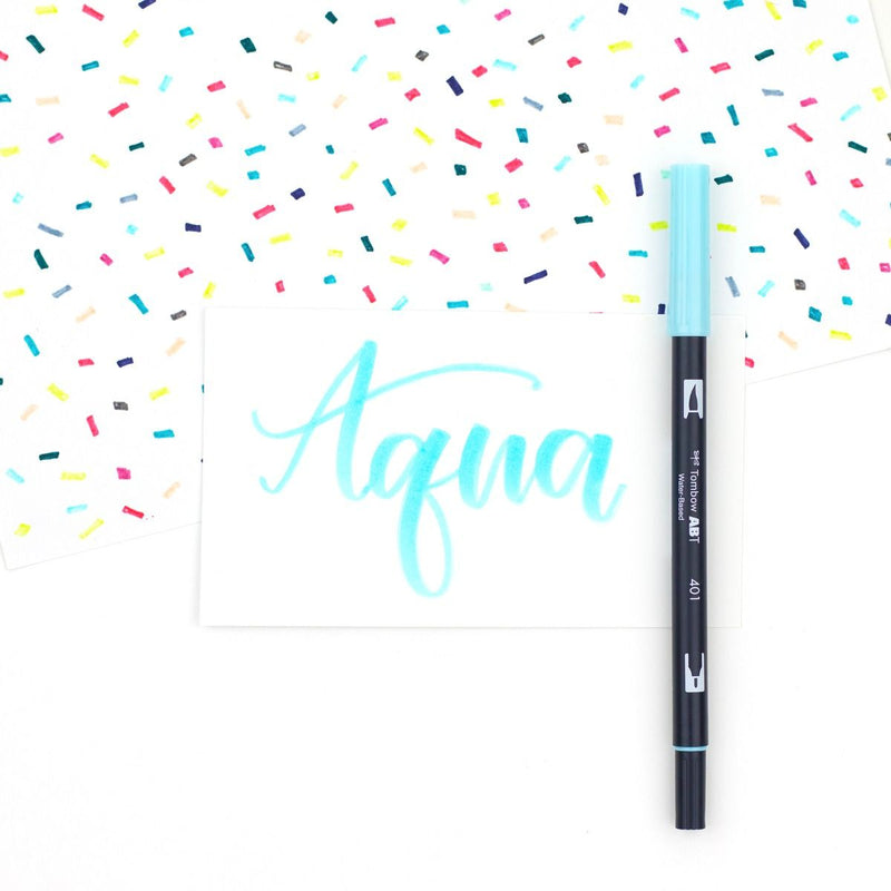 Tombow ABT-401 Aqua Blue Dual Brush Pen