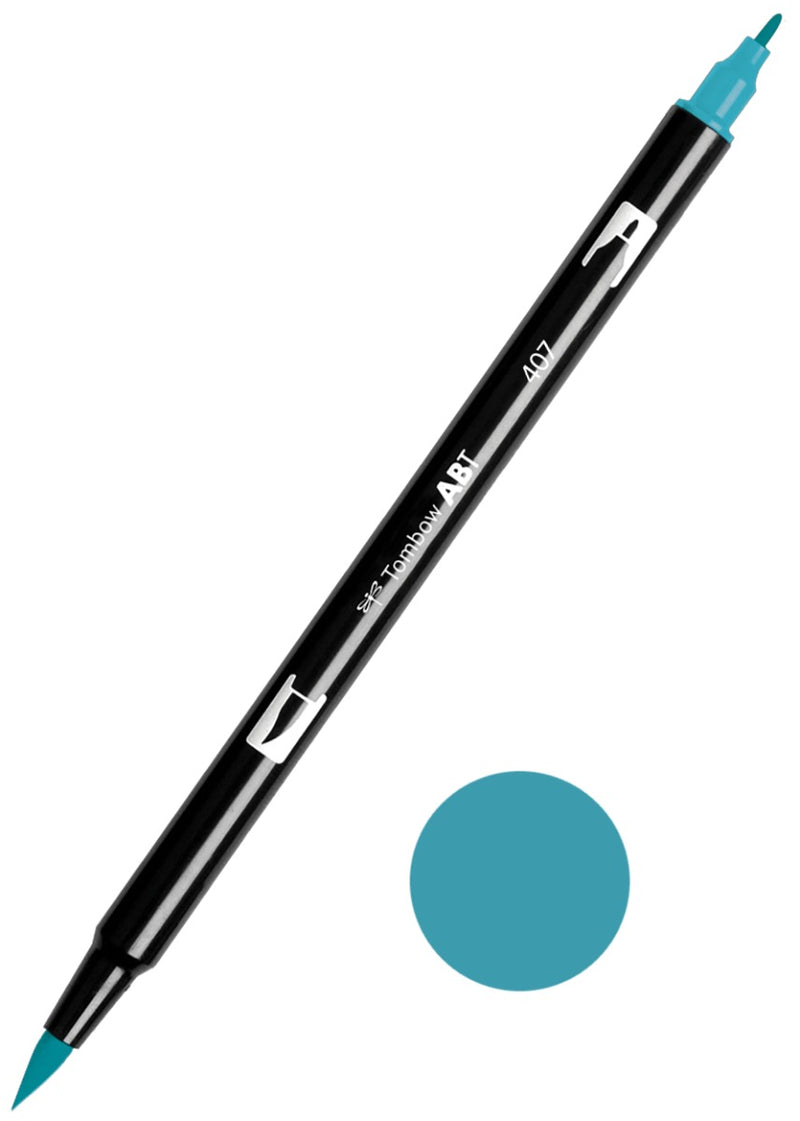 Tombow ABT-407 Tiki Teal Dual Brush Pen