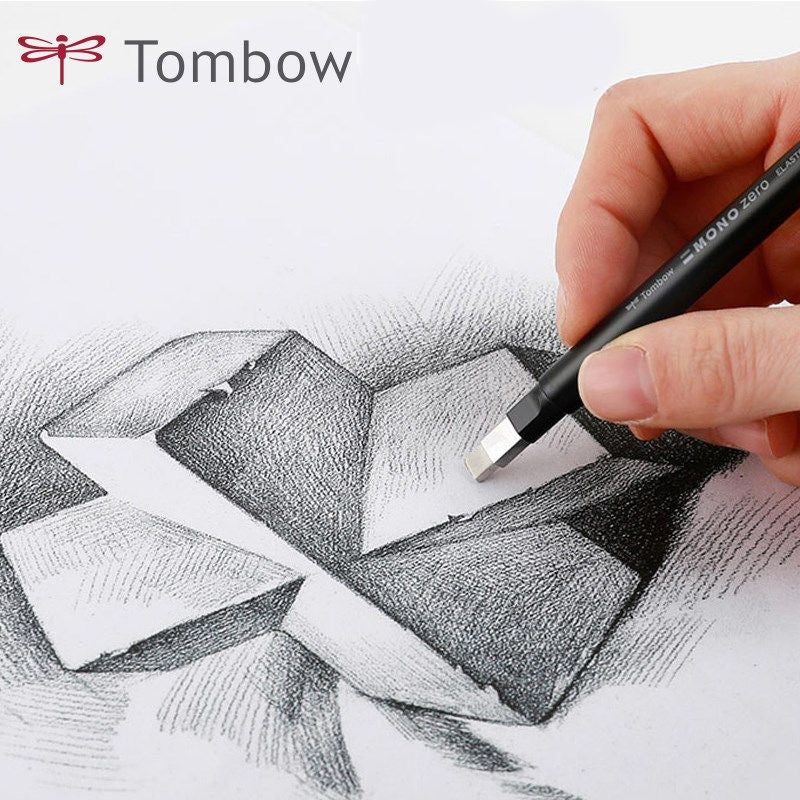 Tombow Mono Zero Metal Type Retractable Eraser - Red