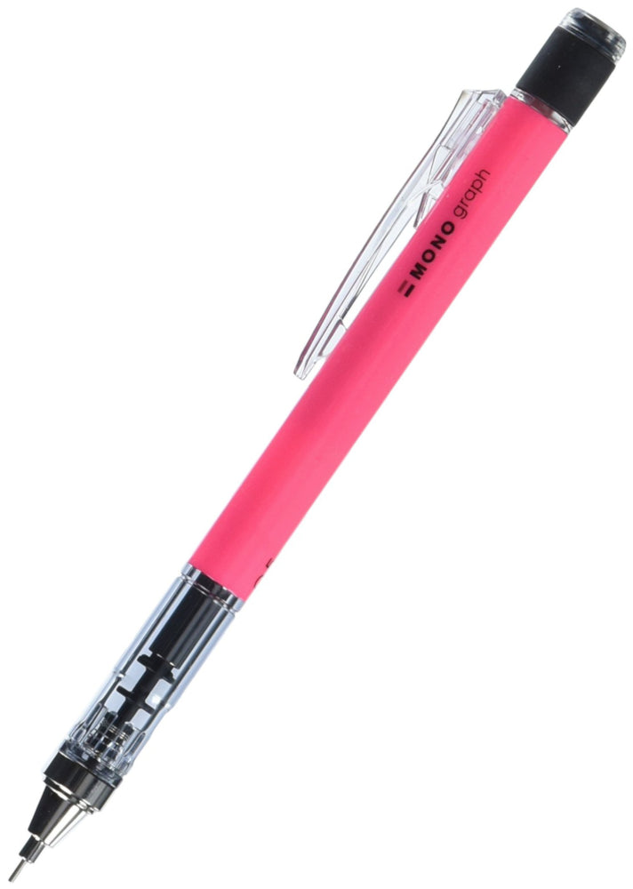Tombow Mono Graph Shaker Mechanical Pencil - Neon Pink 0.5mm