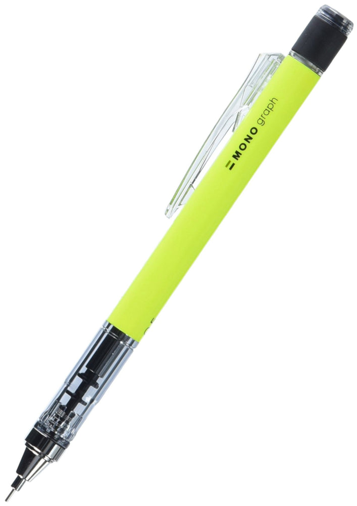 Tombow Mono Graph Shaker Mechanical Pencil - Neon Yellow 0.5mm