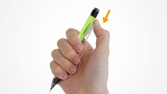 Tombow Mono Graph Shaker Mechanical Pencil - Neon Yellow 0.5mm