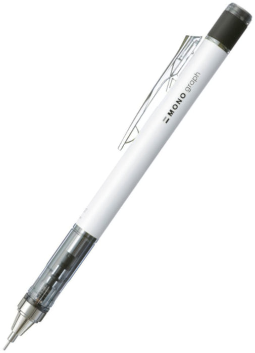 Tombow Mono Graph Shaker Mechanical Pencil - White 0.5mm