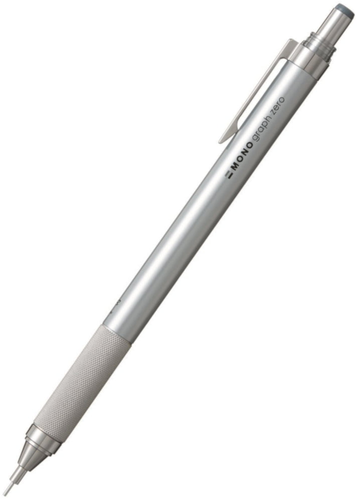 Tombow Mono Graph Zero Mechanical Pencil Silver - 0.5mm