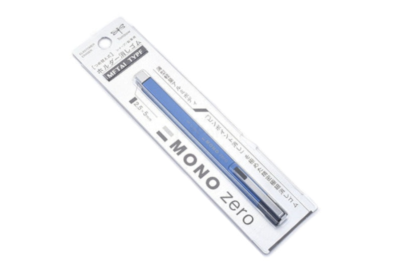 Tombow Mono Zero Metal Type Retractable Eraser - Blue