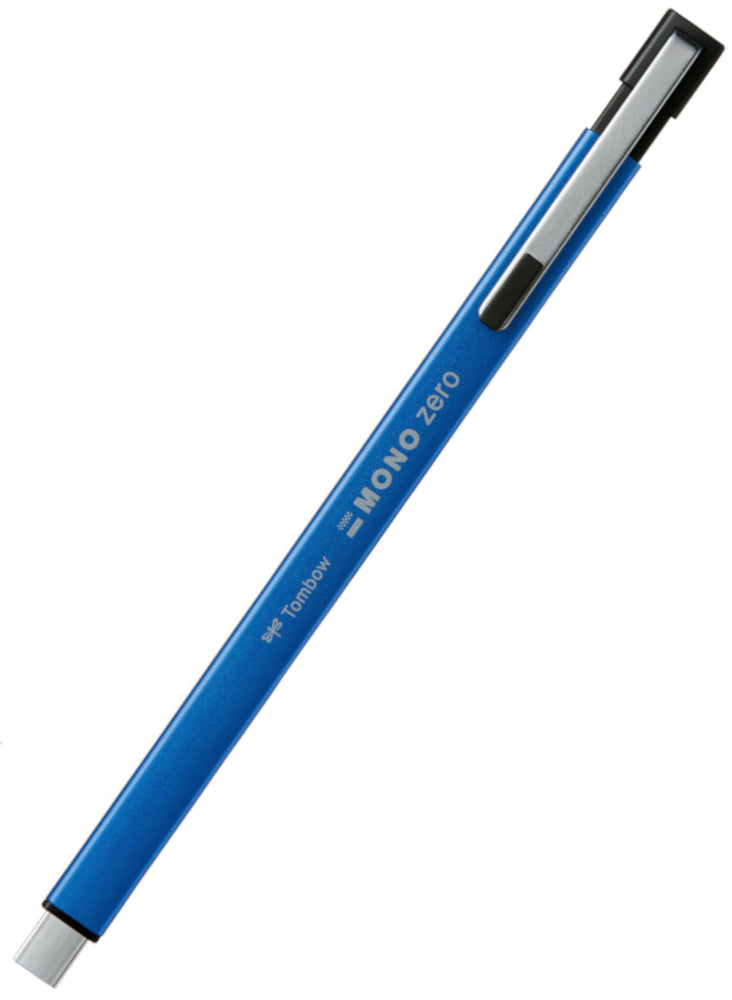 Tombow Mono Zero Metal Type Retractable Eraser - Blue