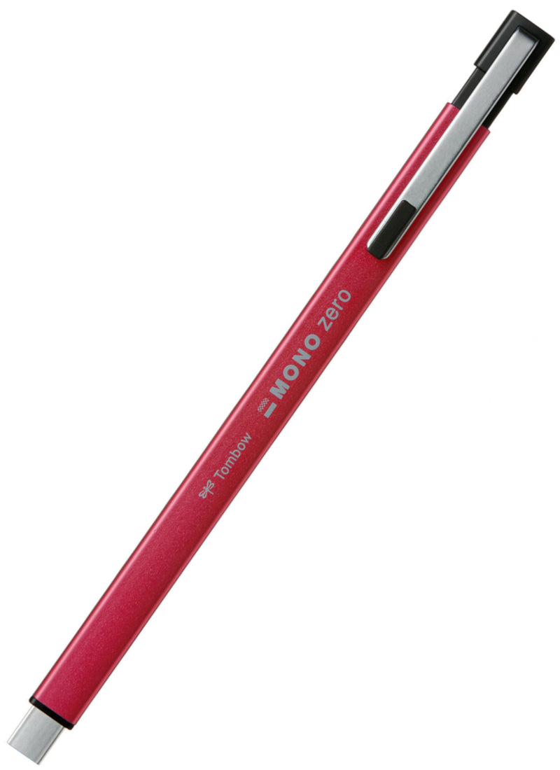 Tombow Mono Zero Metal Type Retractable Eraser - Red