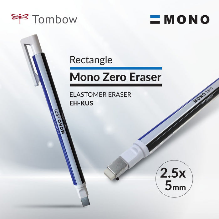 Tombow Mono Zero Rectangular Retractable Eraser - Original 2.5mm