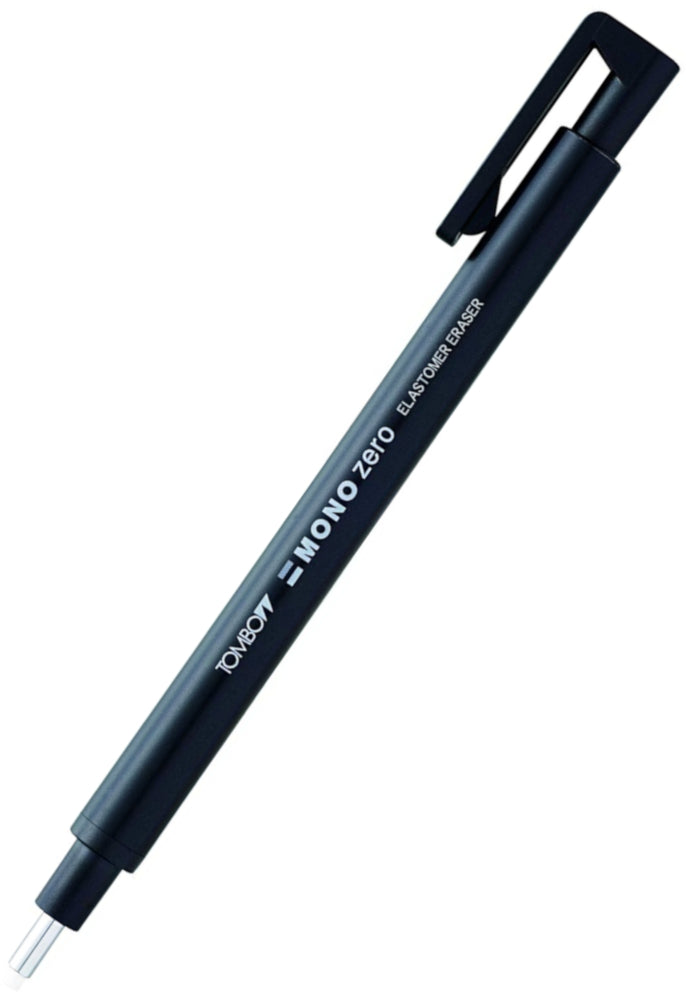 Round Rotating Eraser Tombow Mono Zero Round Retractable Eraser - Black 2.3mm — Pulp Addiction