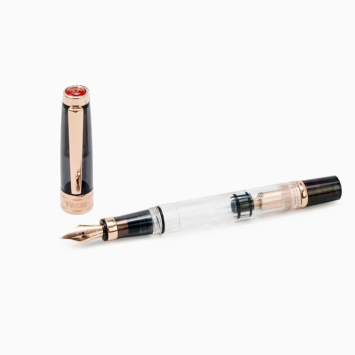TWSBI Diamond 580 Fountain Pen - Smoke RoseGold II Broad