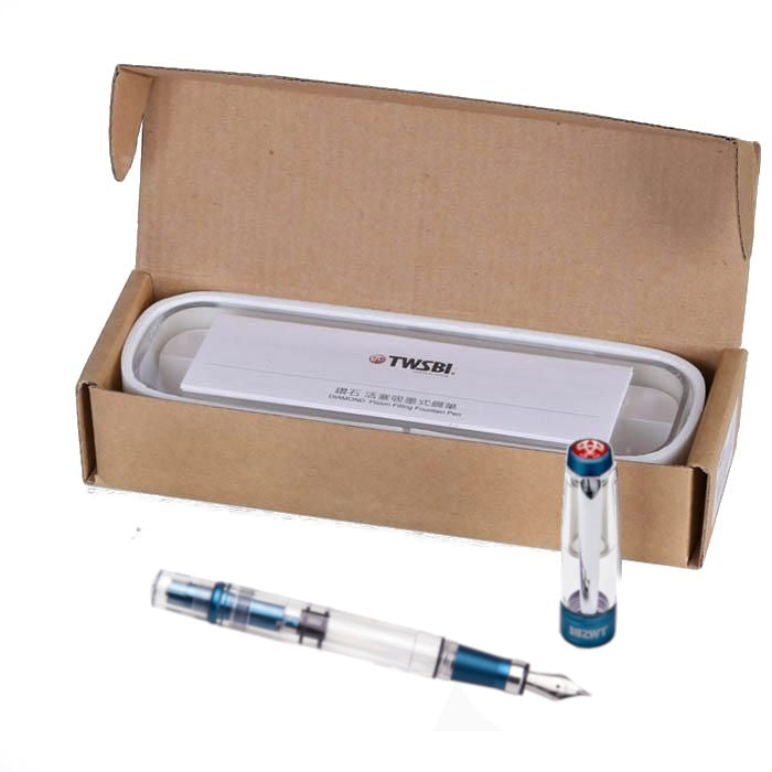 TWSBI Diamond 580AL R Fountain Pen - Prussian Blue Special Edition With EF (Extra Fine) Steel Nib, Piston Filling System, Aluminum Parts | Limited Edition