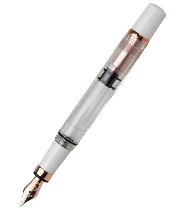 TWSBI Diamond 580 Fountain Pen - White RoseGold II - 1.1 Italic