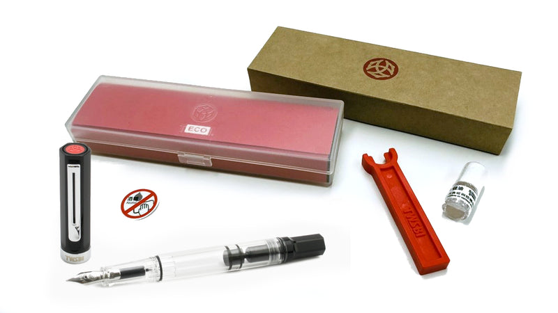 TWSBI Eco Fountain Pen - Black, Broad Nib
