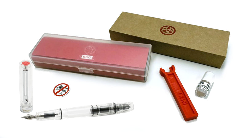 TWSBI Eco Fountain Pen - Clear, 1.1mm Stub Nib