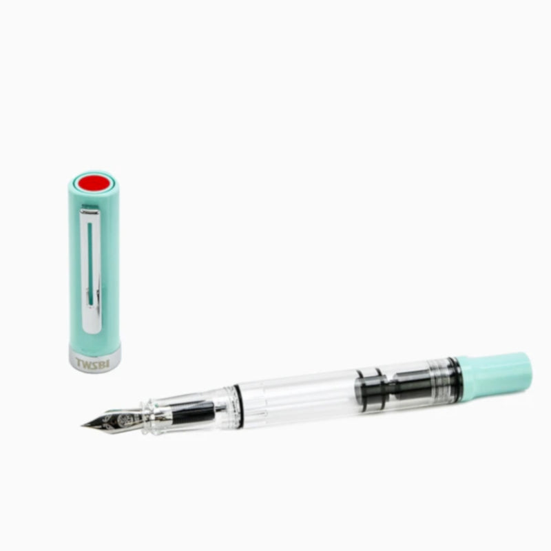 TWSBI Eco-T Fountain Pen - Limited Edition Mint Blue, Fine Nib